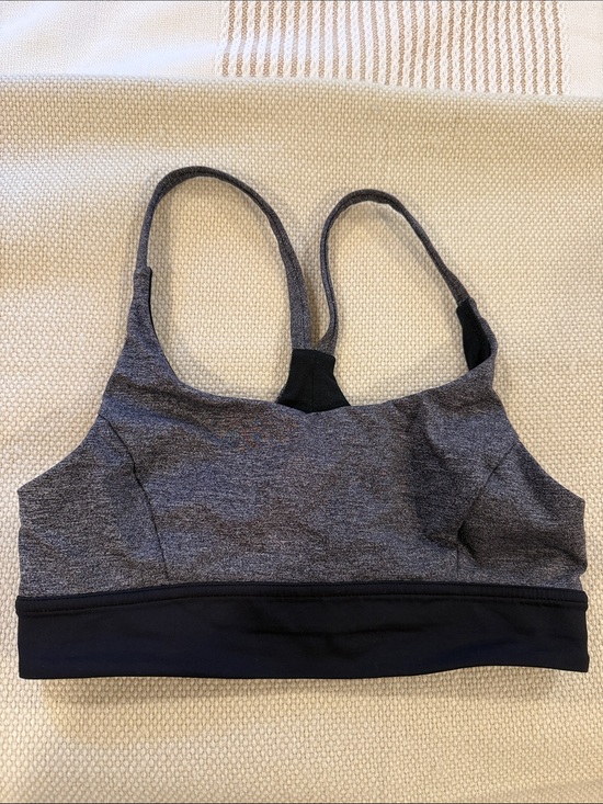 lululemon athletica Other - lululemon athletica Heather Gray Sports Bra with Black Band